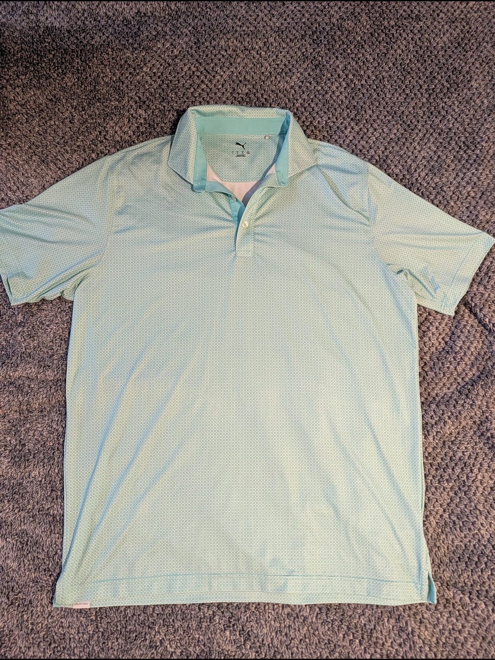 PUMA Golf Men’s Light Mint Performance Polo Shirt